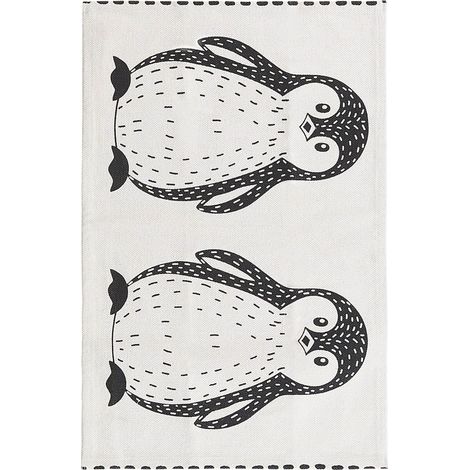Kinderteppich HAJDARABAD Weiß 60 x 90 cm Baumwolle