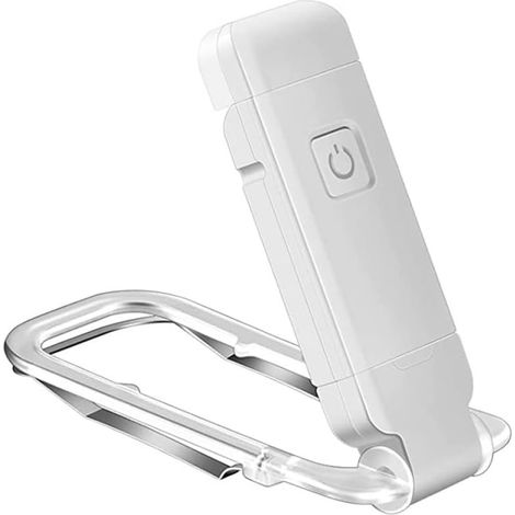 Lampe de Lecture LED USB Rechargeable Lumière Douce, Protection Yeux avec Clip Flexible pour Lecture Travail Voyage (1/5)