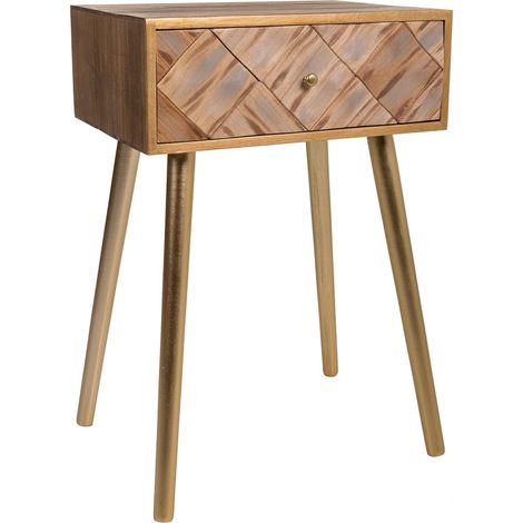 Mesita de madera marrón 45x34x67
