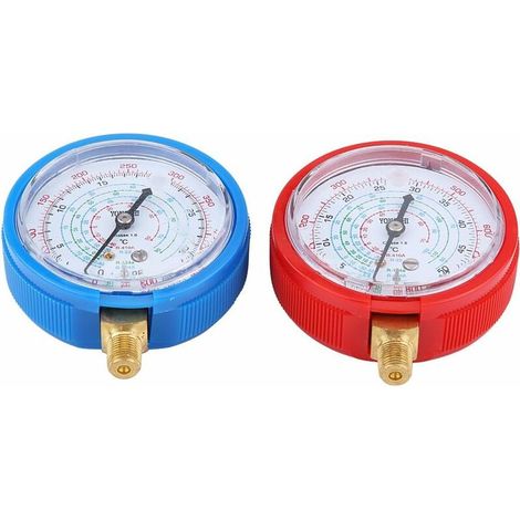 Paire de Climatiseur R410a R134a R22 Kit de Manomètre Haute Et Basse Pression Réfrigérant (1/5)