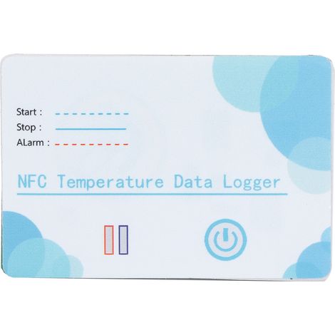 Enregistreur de température NFC jetable avec accès USB Bluetooth, accessoire de suivi pour médicaments (1/5)