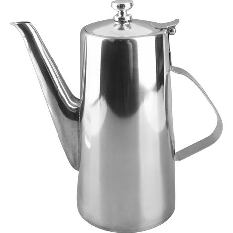 Elegante 2-Liter-Teekanne aus dickwandigem Edelstahl, ideal für Tee, Kaffee und Wasser, für Zuhause und Restaurant 2 (1/5)