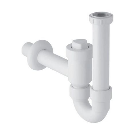 SIFONE PER LAVELLO CON VALVOLA DI RITEGNO- 11/2 - 11/4 - Diam. 40- GEBER- pezzi 1 (1/2)
