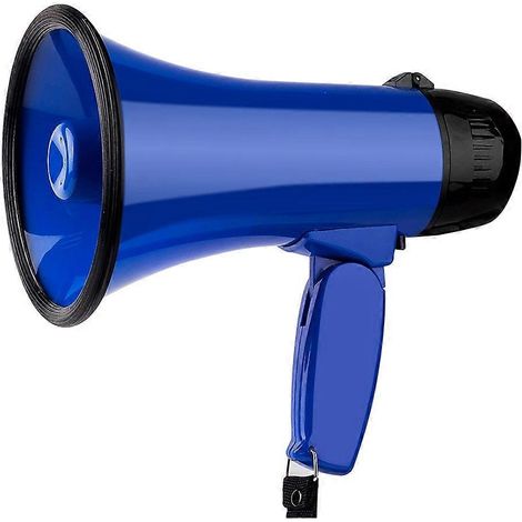 Tragbares 25-Watt-Megafon, kleiner Lautsprecher für Sportveranstaltungen und Werbeaktionen, blau (1/5)