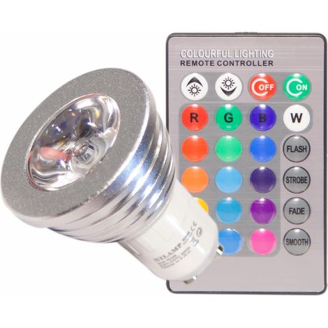 Ampoule LED GU10 3W RGB 220V M1 80° - SILUMEN (1/2)