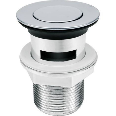 Automatischer Stöpsel, Ablaufgarnitur Chrom Pop Up 1 1/4" mit Überlauf, PVC