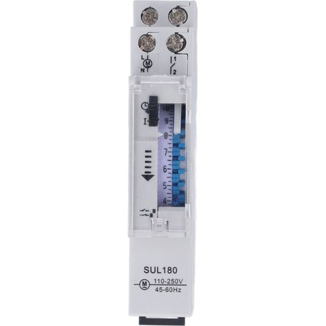 Waterproof mechanical timer, 24-hour controller, 110-250VAC for light motors (1/5)