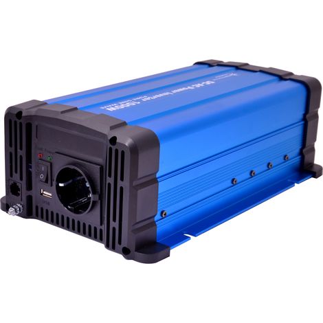 Spannungswandler FS1000DR 12V 1000 Watt reiner Sinus BLAU Inverter (1/5)