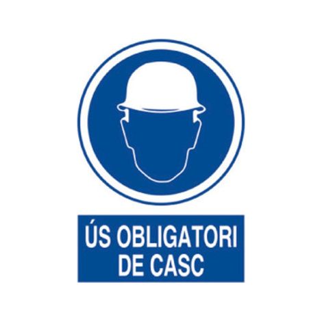 Senyals d'Obligació Obligatori Casc (señal en catalán)                                                          297X210 mm (1/2)