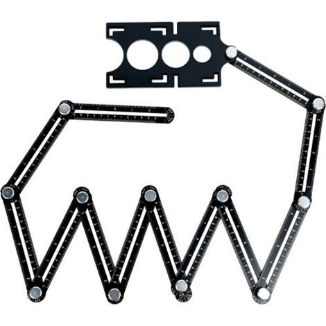 Localizador de agujeros para azulejos, herramienta de medición para carpintería, con diámetro de agujero de posicionamiento, 12 piezas (1/4)