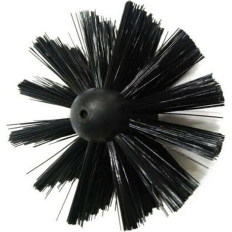 Brosse De Cheminée - Tige Flexible 8 Pièces 3 65 M - Tête Nylon 10 Cm - Pour Nettoyage Conduit Fumée - 1 Unité (1/4)