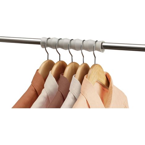 Joseph Joseph Orderly Distanziatori per Asta Armadio Appendiabiti, 2 pezzi, per uso con Camicie, Gonne e Pantaloni (1/3)
