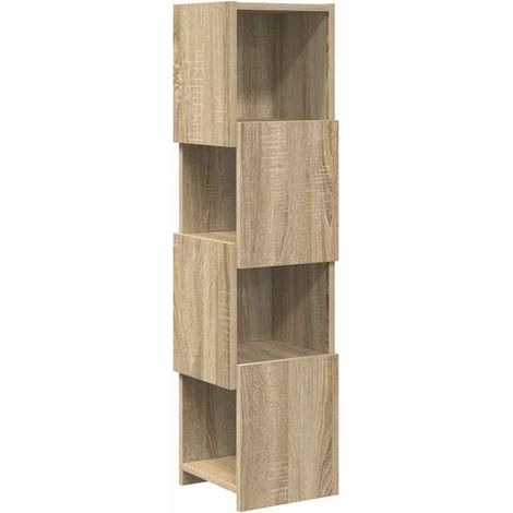 Meuble d'angle 25,5x25x102 cm en bois d'ingénierie finition chêne Sonoma (1/5)