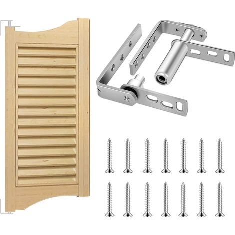 Charnière de porte battante à retour automatique robuste pour portes battantes – Matériel à gravité double action en acier inoxydable 304 pour intérieur ou extérieur. (1/5)