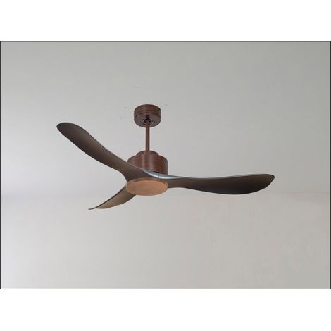 Twist, Ventilateur déstratificateur d'air, pales bois clair 132 Cm avec point lumineux LED. (1/5)