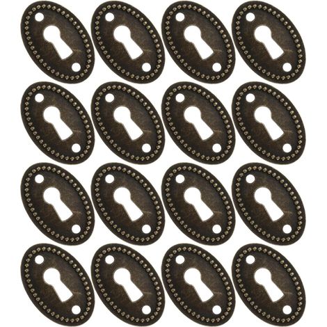 Ciieeo Lot de 16 plaques recouvrement ovales en alliage zinc pour (1/5)