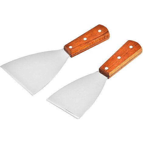 Lot de 2 pelles à steak en acier inoxydable, ustensiles de cuisine, pelles à gâteaux résistantes-22.5X10X2CM