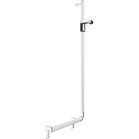 Keuco KE Barre d'angle 90 degrés AXESS 35006, droite/avec curseur de douchette 581/1301mm arg.-anod., 35006171301