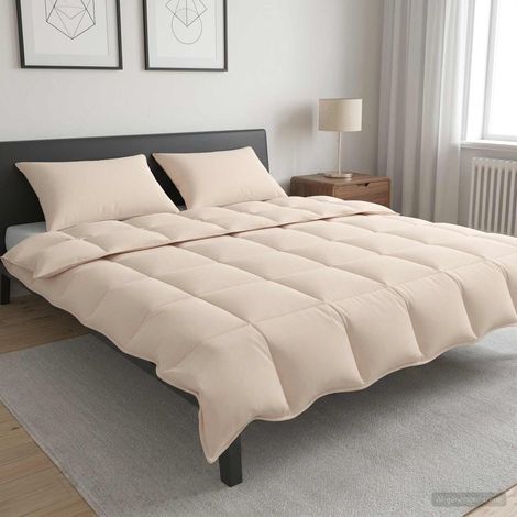 vidaXL Juego de Edredón 2 uds. 260 x 240 cm 250 gsm Kapok natural (1/5)