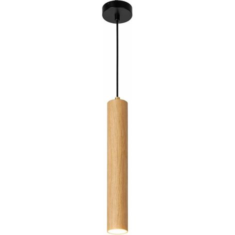 1 Suspension tubulaire, Aluminium, Douille GU10, Câble textile 120 cm, Design minimaliste, Intérieur résidentiel (1/5)
