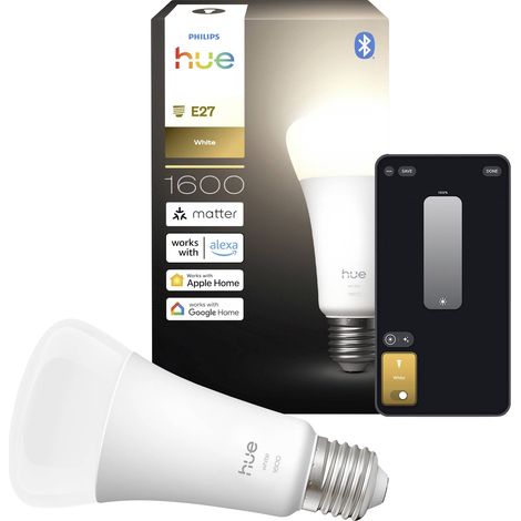 Ampoule LED connectée A67 - PHILIPS HUE - Lumiere blanche chaude - 2700K - Culot E27 - 13,5 W - 1600 lumens