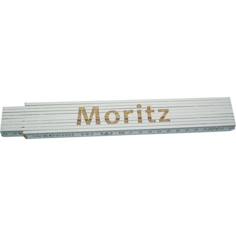 Zollstock Moritz 2 m weiß Zollstock