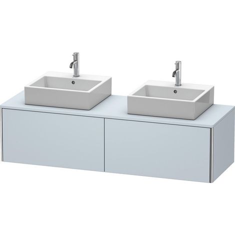 Meuble sous-vasque XSQUARE 400x1600x548mm f 2 Be Bleu clair