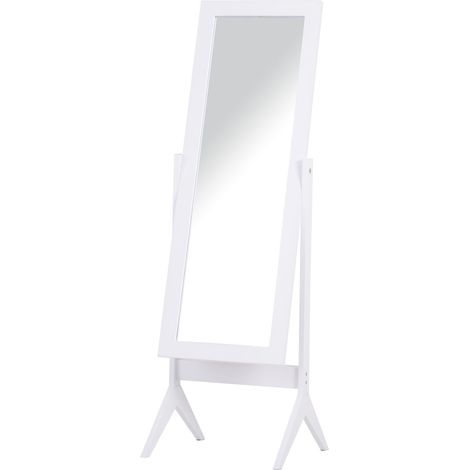 Miroir à pied inclinable KATOUCHA blanc (1/5)