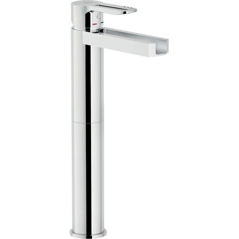 NOBILI New Road rubinetto lavabo a cascata a bocca alta codice prod: RDC0128/2CR (1/3)