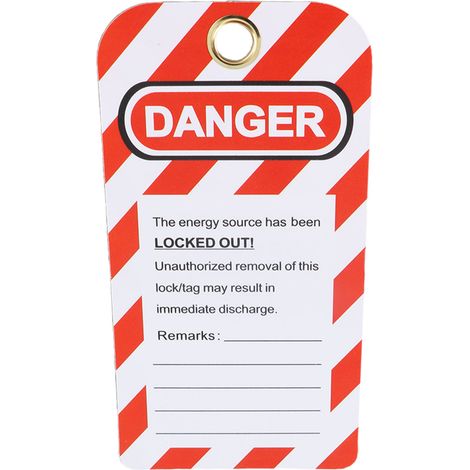 Lot de 30 étiquettes de consignation réinscriptibles « Danger » – Ne pas utiliser – Avertissement de sécurité réutilisable pour l'industrie chimique (1/5)
