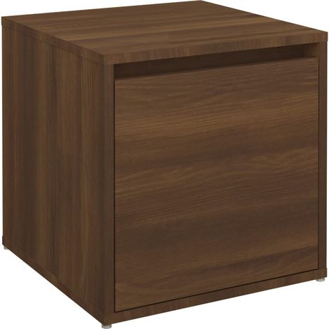 Maison Exclusive - Cajón taburete madera contrachapada marrón rob