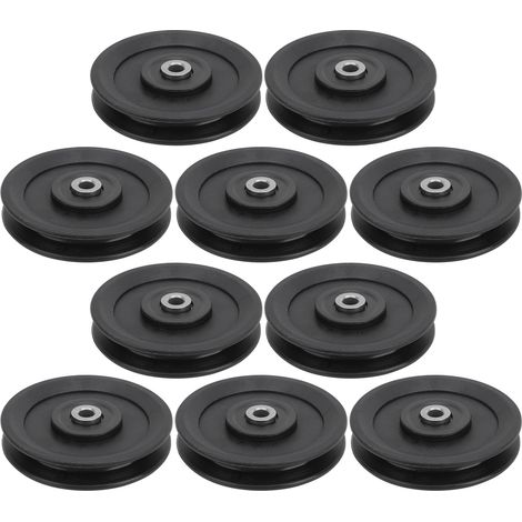 10 pièces poulies de musculation 115mm, accessoires fitness en nylon pour équipement de sport à domicile