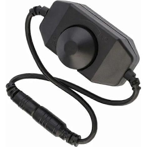 Variateur LED manuel haut de gamme 12 V CC 0-100 % PWM pour ruban LED, noir, élégant, accessoires d'éclairage. (1/5)