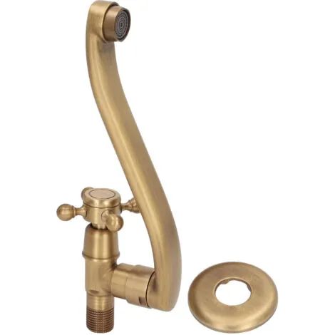 Robinet mitigeur vintage pour lavabo, eau chaude/froide, mitigeur à poignée unique pour salle de bain et cuisine. (1/3)