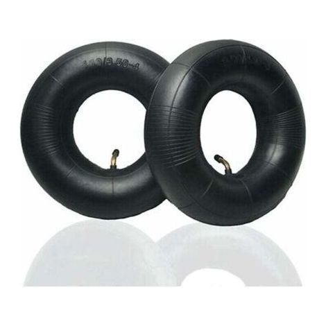 2 pièces pneus tubulaires série 4.10/3.50-4 pouces pour diable, chariot, charrette à bras, chariot de jardin, tondeuse à gazon, tube de remplacement 4.10-4 (1/4)