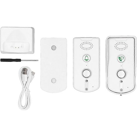 Interphone sans fil avec communication bidirectionnelle, longue portée, 38 sonneries et volume réglable