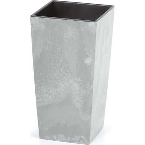 Pot de fleurs imitation béton clair 91 l 40 x 40 x 75 (1/3)