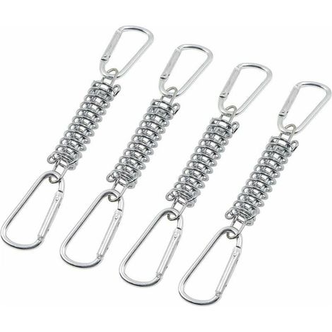Buckle Spring Tension Awning Fixing, Shade Sail Fixing Accessory with 4 Coil Springs for Tent Awnings (1/5)