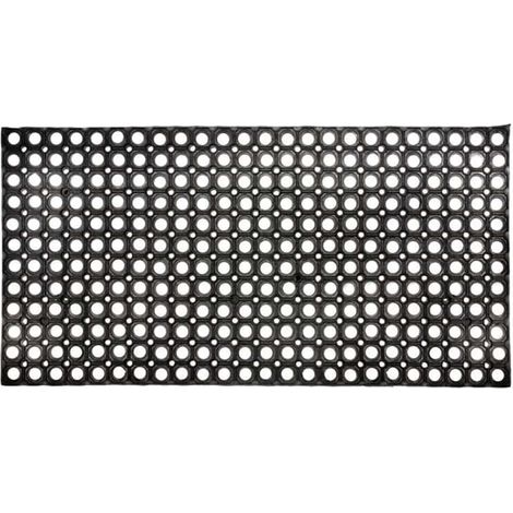 Felpudo de goma para exterior 50x100cm negro (1/2)