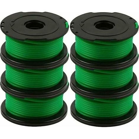 Ulisem – Pack of 6 spools of trimmer line, 6m – Compatible with Black & Decker GL7033 GL8033 GL9035 – Durable material for precise cutting (1/5)