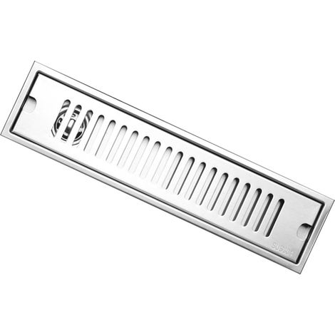 Tuyau d'évacuation de douche long, en acier inoxydable, inodore, amovible, pour salle de bain, hôtel, 40 cm, sortie latérale (1/5)