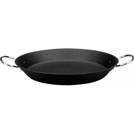 Padella antiaderente in alluminio per paella 42cm resistente al vetro e all'induzione plus monix