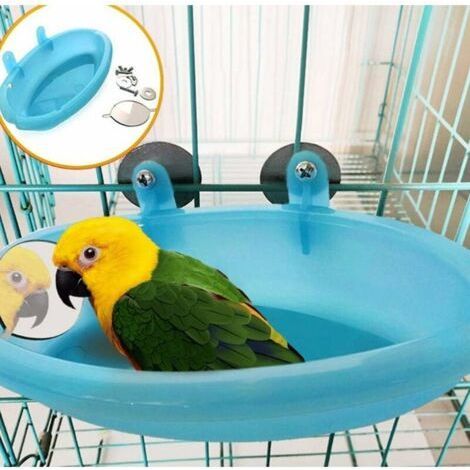 Parrot Bathtub with Mirror - Bird Cage Accessories - Shower Box - Bird Cage - Bird Cage Toy (1/5)