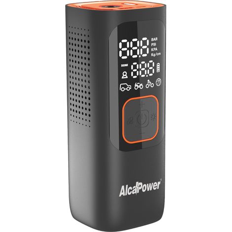 Mini Compresseur Portable Pour Voiture Et Vélo 160 Psi 3 En 1 Compresseur, Powerbank Et Torche (1/5)