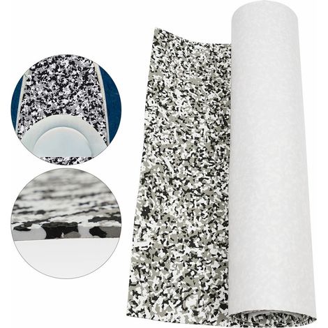 240x90cm Tapis antidérapant EVA Tapis de sol marin en mousse EVA Planche de pont en teck EVA Tapis de camouflage gris (1/5)