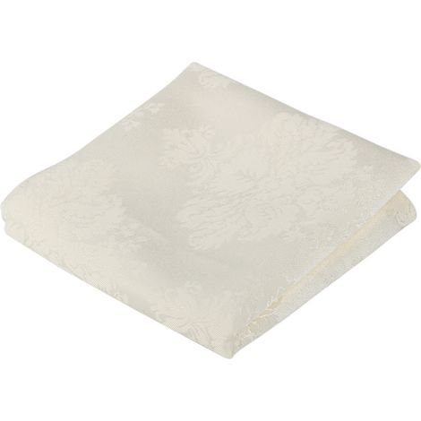 Serviette De Table En Tissu Blanc Style Européen Rétro Pour Banquets Et Restaurants - Lot De 1 (1/5)