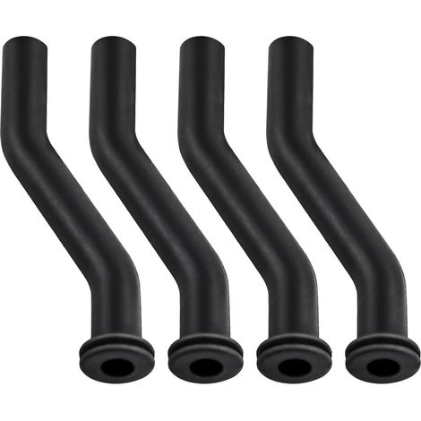 4er-Pack Staubsaugerschläuche 596163, 7,6 cm (3 Zoll) Gummi-Staubsaugerschläuche, kompatibel mit Briggs & Stratton, John Deere D140, D160, D170, D125 und D130 Rasenmähern, Ersatz für Rasenmäher 593998 (1/4)