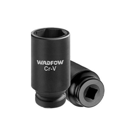 Juego de 10 vasos largos de impacto WADFOW Cr-V, 10-24 mm, tratamiento térmico, diseño profundo (1/4)