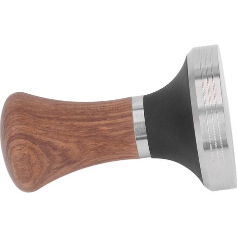 Set de presse et distributeur de café en acier inoxydable avec manche en bois, tamper 58mm pour café (1/5)