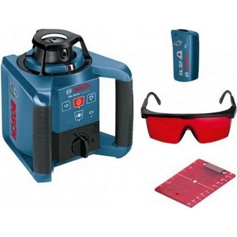 Bosch – Niveau laser rotatif 250m – Précision ±0,1mm/m – Classe laser 2 – Vitesse 600 tr/min – Pour chantiers de construction (1/5)